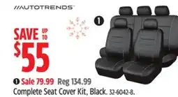 Canadian Tire AutoTrends Complete Seat Cover Kit offer