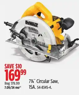 Canadian Tire 71⁄4˝ Circular Saw, 15A offer