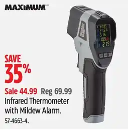 Canadian Tire MAXIMUM Infrared Thermometer with Mildew Alarm offer