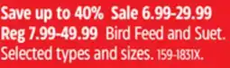 Canadian Tire Bird Feed and Suet offer