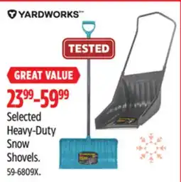 Canadian Tire Yardworks Selected Heavy-Duty Snow Shovels offer