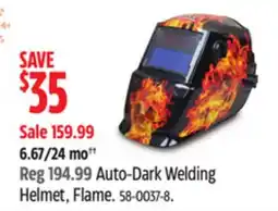 Canadian Tire Lincoln Auto-Dark Welding Helmet, Flame offer