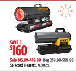 Canadian Tire Selected Heaters offer