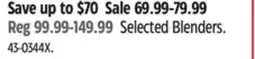 Canadian Tire Selected Blenders offer