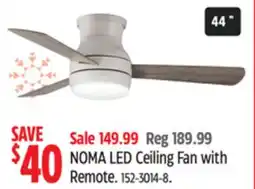 Canadian Tire NOMA LED Ceiling Fan with Remote offer