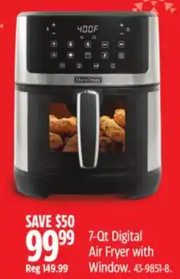 Canadian Tire Chefs Choice 7-Qt Digital Air Fryer with Window offer