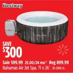 Canadian Tire Bestway Bahamas Air Jet Spa offer