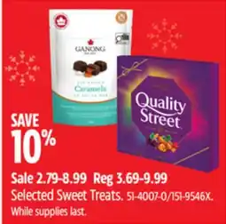 Canadian Tire Selected Sweet Treats offer