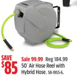 Canadian Tire Maximum 50´ Air Hose Reel with Hybrid Hose offer