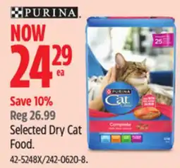 Canadian Tire PURINA Selected Dry Cat Food offer