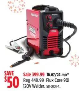 Canadian Tire LINCOLN Flux Core 90i 120V Welder offer