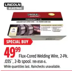Canadian Tire Lincoln Electric Flux-Cored Welding Wire, 2-Pk offer
