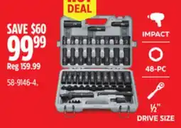 Canadian Tire MAXIMUM 1/2-in Drive Professional Grade Impact Socket Set offer