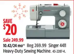 Canadian Tire Singer Heavy-Duty Sewing Machine offer