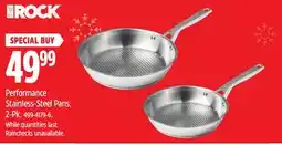 Canadian Tire The Rock Performance Stainless-Steel Pans, 2-Pk offer