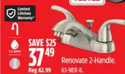 Canadian Tire Danze Renovate 2-Handle offer