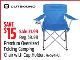 Canadian Tire Outbound Premium Oversized Folding Camping Chair with Cup Holder offer