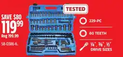 Canadian Tire Mastercraft Socket Set, 229-pc, SAE / Metric offer