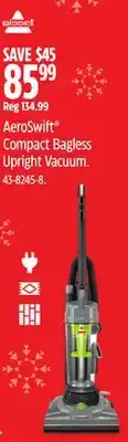 Canadian Tire BISSELL AeroSwift Compact Bagless Upright Vacuum offer