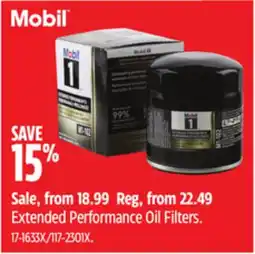 Canadian Tire Extended Performance Oil Filters offer