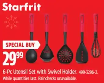Canadian Tire Starfrit 6-Pc Utensil Set with Swivel Holder offer