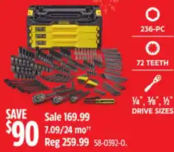 Canadian Tire Stanley Professional Grade Black Chrome Socket Set, SAE/Metric, 236-pc offer