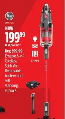 Canadian Tire Hoover Emerge 3-in-1 Cordless Stick Vac offer