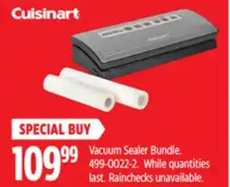 Canadian Tire Cuisinart Vacuum Sealer Bundle offer