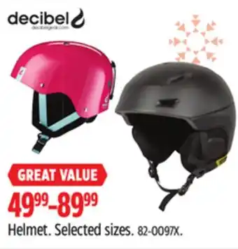 Canadian Tire DECIBEL Helmet offer