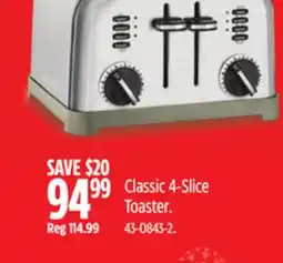 Canadian Tire Cuisinart Classic 4-Slice Toaster offer