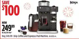 Canadian Tire Ninja Drip Coffee and Espresso Pod Machine offer