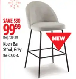 Canadian Tire Canvas Koen Bar Stool, Grey offer