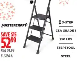 Canadian Tire 3-Step Metal/Plastic Folding Step Stool, 250-lb, 3.9 ft offer