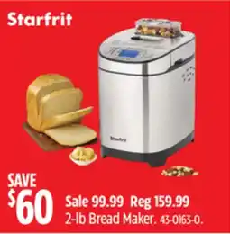 Canadian Tire Starfrit 2-lb Bread Maker offer