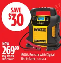 Canadian Tire DEWALT 1600A Booster with Digital Tire Inflator offer