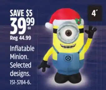 Canadian Tire Inflatable Minion offer