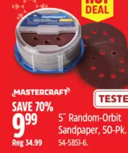 Canadian Tire 5˝ Random-Orbit Sandpaper, 50-Pk offer