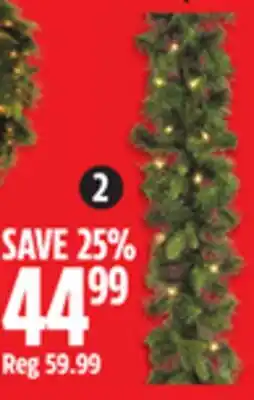 Canadian Tire NOMA 9´ Pre-Lit Mixed Tip Garland offer