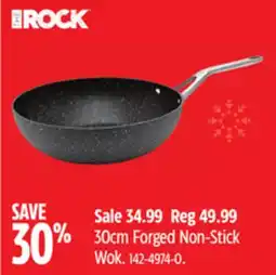 Canadian Tire Rock 30cm Forged Non-Stick Wok offer