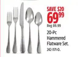 Canadian Tire PADERNO 20-Pc Hammered Flatware Set offer