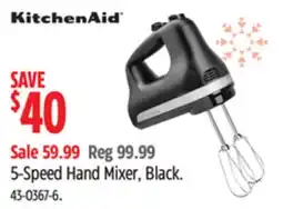 Canadian Tire Kitchen Aid 5-Speed Hand Mixer offer
