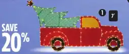 Canadian Tire For Living 7´ Wide LED 2D Christmas Truck offer