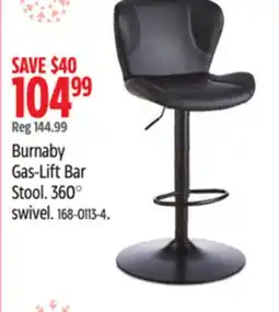 Canadian Tire CANVAS Burnaby Gas-Lift Bar Stool offer