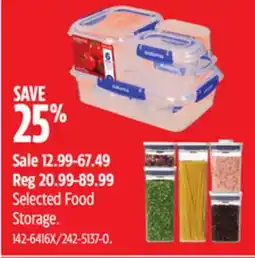 Canadian Tire Selected Food Storage offer
