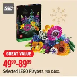 Canadian Tire LEGO Selected LEGO Playsets offer