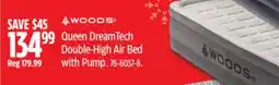 Canadian Tire Woods Queen DreamTech Double-High Air Bed with Pump offer