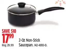 Canadian Tire T-fal 2-Qt Non-Stick Saucepan offer