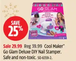Canadian Tire Cool Maker Go Glam Deluxe DIY Nail Stamper offer