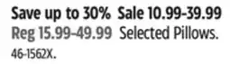 Canadian Tire For Living Selected Pillows offer