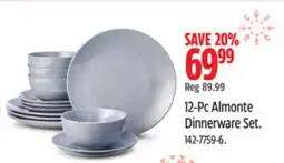 Canadian Tire CANVAS 12-Pc Almonte Dinnerware Set offer